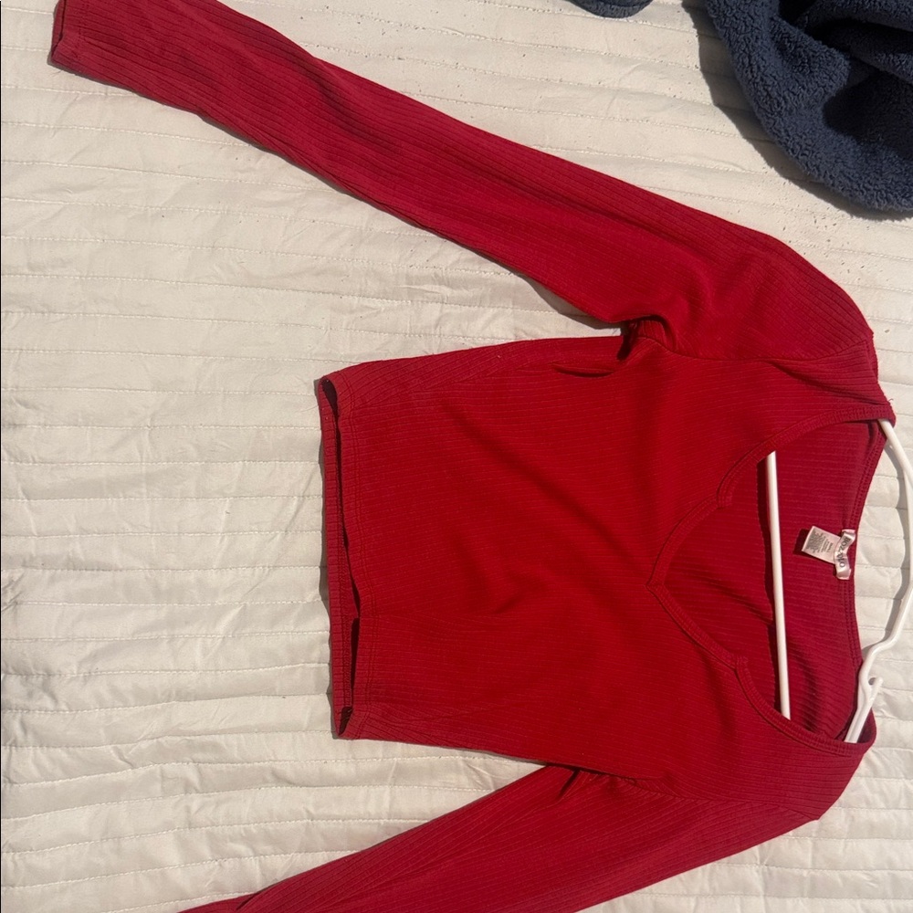 Bozzolo Red Long Sleeve Top